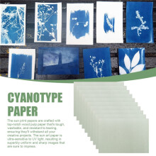 30 Sheets Sun Print Paper Kits Cyanotype Paper Kit A4 Nature Printing Solar for Kids Adults DIY Art Crafts Project