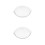 2Pièces Plats Service Verre Transparent Compatibles Four Micro-Ondes 5