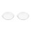 2Pièces Plats Service Verre Transparent Compatibles Four Micro-Ondes 6