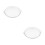 2Pièces Plats Service Verre Transparent Compatibles Four Micro-Ondes 8