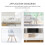 2Pièces Protecteur Transparent Sol Dure Maison Bureau 10