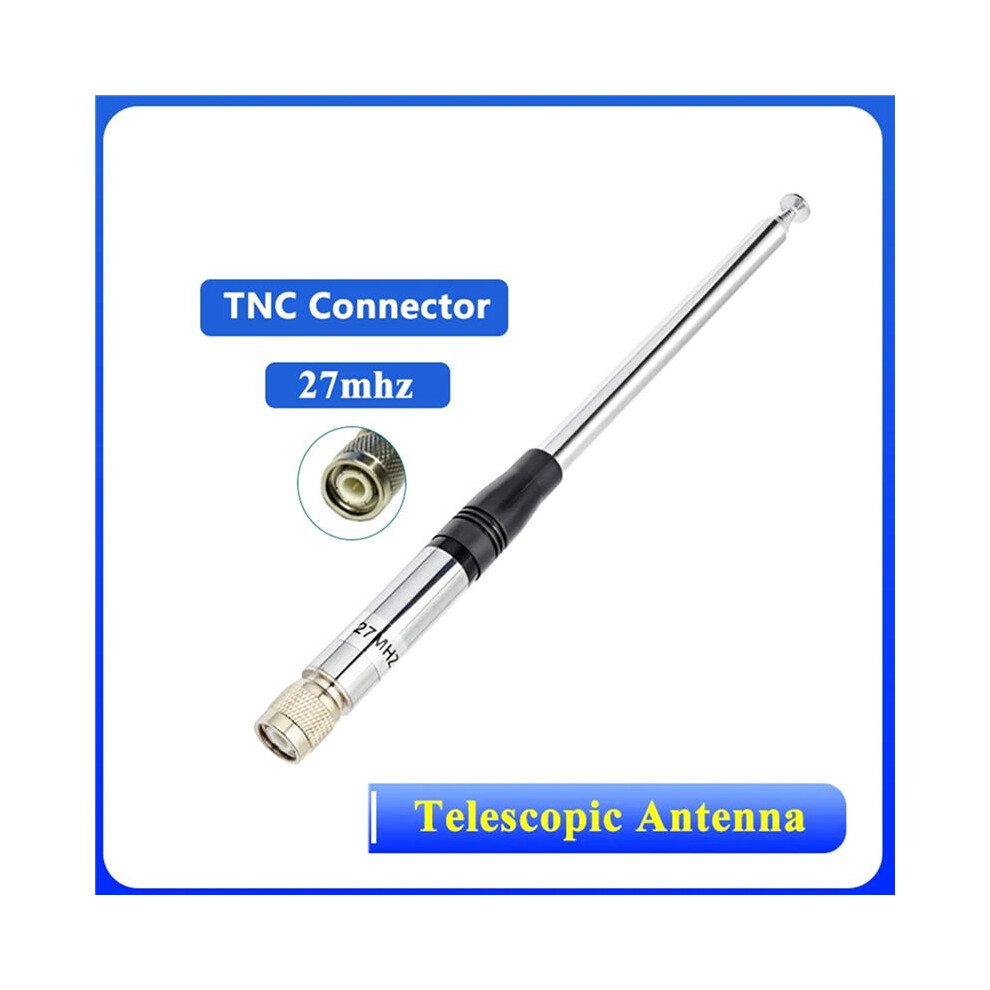 2X 27Mhz Telescopic Antenna Tnc Connector Aerial For Short Wave Radios Walkie Talkie Rod Antenna 6032598208425
