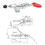 5 PCS Pull  301AM Adjustable Toggle Clamp Stroke Clamp Push Pull Toggle Clamp Quick Release Hand Tool 3