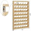 48 Spool Sewing Thread Stand,Wall Mount Sewing Thread Stand with Hook,Wooden Embroidery Organizer for Sewing 1