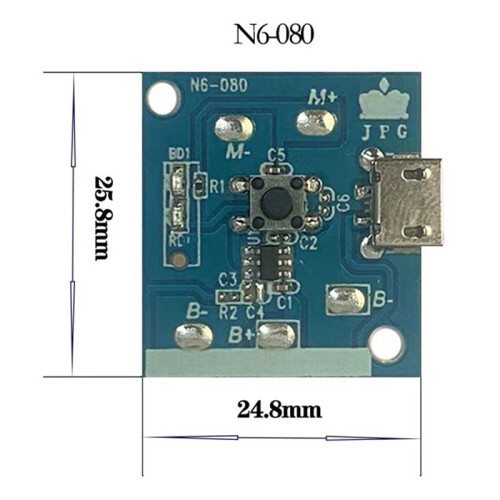 Multi-Function N9 Small Fan Motherboard PCBA Low Voltage 3.7V Fan Circuit Board Circuit Boards, B 2