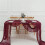 Cheesecloth Table Runner Boho Gauze Cheese Cloth Table Runner Rustic Sheer Runner Long for Wedding Claret 4Pcs 3