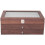 34 Grid Walnut Pen Storage Case Luxury 3 Layer Pen Display Organizer Trasparente Window Fountain Box Pen-Collection 6