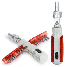 Bidirectionele Ratelschroevendraaierset met Meerdere Hoeken 15 in 1 Torx Magnetische Schroevendraaier Bit Precisieschroevendraaiers B