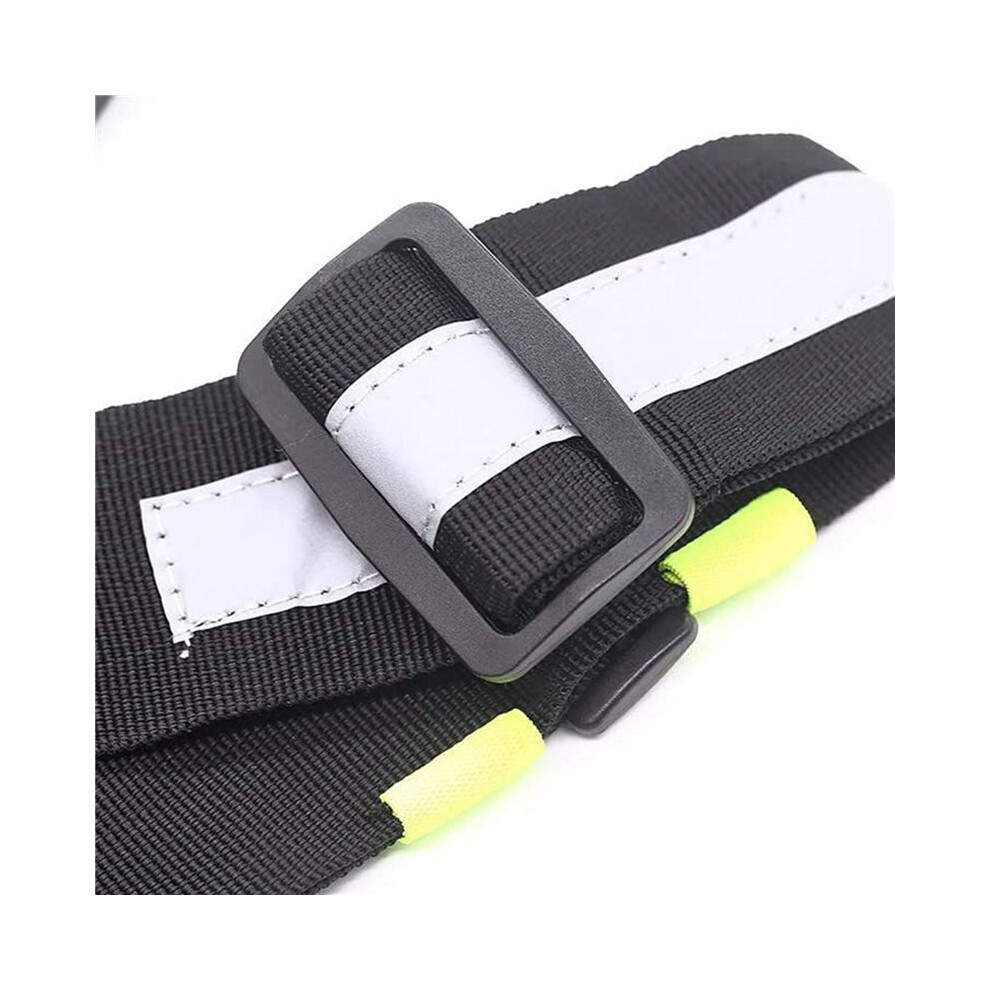2X Walkie Talkie Double Chest Bag Radio Reflective Chest Harness Holder Bag Vest Rig Walkie Talkies Front Pack Pouch A 4714129947554