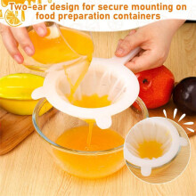 2 Piezas Colador de Jugo Colador de PláStico de Nailon para Alimentos Colador de Malla de Yogur con Manejar para Jugo de Cocina Malla 120/200