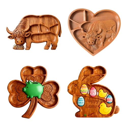 Functional Plastic Food Dish Printed Style Works For Any-2 1