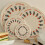 4Pcs Thicken Round Cotton Woven Insulation Pad Table Mat Printed Placemat Cup Coaster,Flower 2