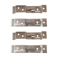 4PCS Rectangular Car License Plate Spring Loaded Stainless Steel Bracket Cars Frame Holder Clamps Trailer