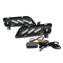 Auto LED Dagrijverlichting Knipperlicht Mistlamp DRL voor  X3 F25 2009-2013, Wit+Geel+Blauw Licht