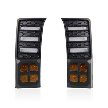 White/Amber LED Front Daytime Running Light Sequential Turn Signal Light for Tundra 2022 2023 Fog Lights