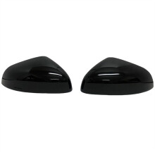 Rear View Mirror Cover Trim Side Door Wing Mirror Housing for Fiesta MK8 2019-2024 Glossy Black