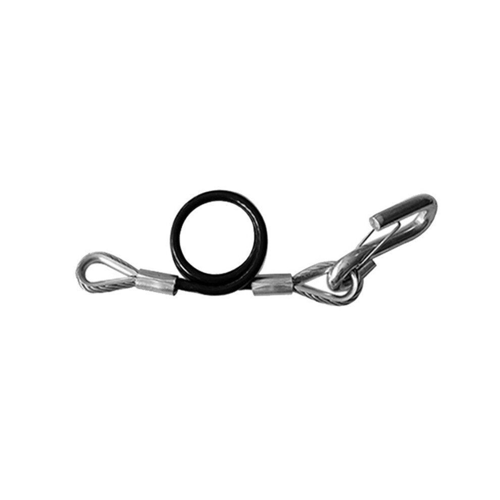 Trailer Safety Towing Cable With S Hook 3500Lbs Load Bearing 70Cm Maximum Extension Length Spring Towing Rope For Rv 6031009832914