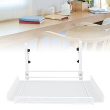 Kabelmanagement-Klemme, Regalkorb für den Schreibtisch, Steckdosenleiste, Router, Weiß