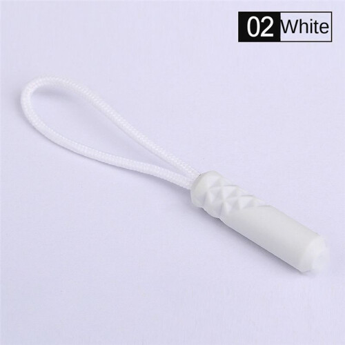 Plastic Zipper Puller, Plastic Puller, Climbing Zipper Tail Rope, Backpack Zipper Rope White 1