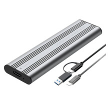 M.2  Solid State Mobile Hard Disk Box USB 3.2 Metal Heat Dissipation External Type-C Interface  Protocol SSD