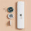 12PCS Magnetic Hooks Wall Mounted Remote Control Magnet Holder Keys Anti-Lost Router Socket Organizer Hook,White 5