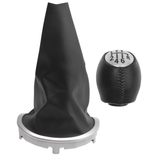 6-Speed Gear Shift Knob & Shift Boot Frame for  Clio III 2005-2012
