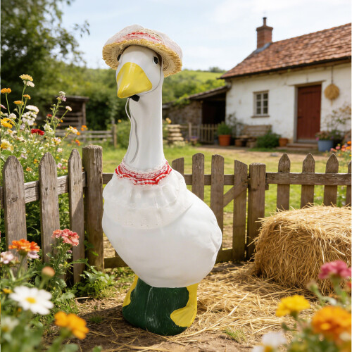 Robe d'oies en Polyester Durable, tenue d'oies de jardin-Jaune 2