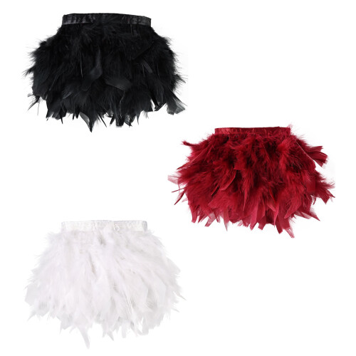 Turkey Plume For Creative Sewing And Unique Craft-Red 5m 1