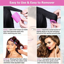 Self-Grabbing Hair Curler Suitable for Long, Medium and Thin Hairdressing Tools Multi-Layer Hair Curler Hair Roller Set