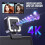 4K Webcam with Microphone and Fill Light, HD Autofocus Computer Camera for Pc Laptop Desktop Video Calling 6