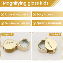 Jewellers Eye Magnifier Glass Lens Magnifier Magnifier for Home Work Shop Classroom Jewelry Coins Stamps Watch Identify