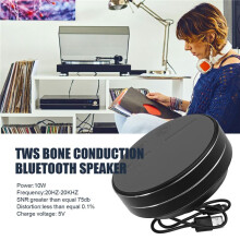 2X Bardzo Duży Głośnik TWS z Przewodnictwem Kostnym TWS Wireless Można Podłączyć do Karty Głośnik z Subwooferem Czarny