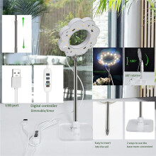 Plant Grow Lights for Indoor Plants, Full Spectrum LED Plant Light with Detachable Stand, Growing Lights with Auto Timer