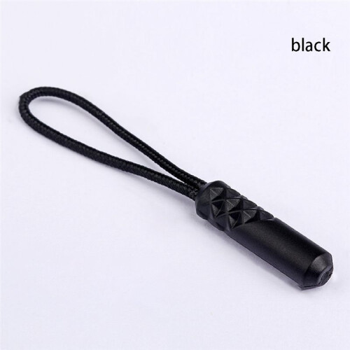 Plastic Zipper Puller, Plastic Puller, Climbing Zipper Tail Rope, Backpack Zipper Rope Black 2