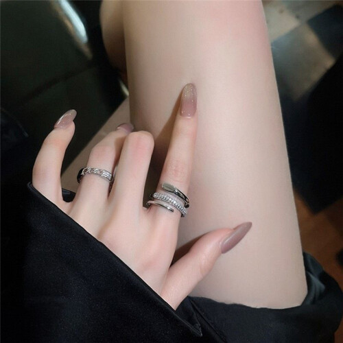 Aperto In Argento Multistrato per Donna 2