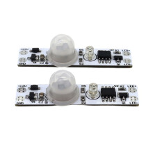 2X 5-24V 12V PIR Módulo de Interruptor de Sensor de Movimento Humano Módulo de Interruptor de Controlador de Detector de Sensor de Movimento Humano