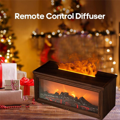 Aromatherapy Diffuser Simulation Fireplace with Dynamic Flame Effect Colorful Aromatherapy Diffuser for Home & Office B 2