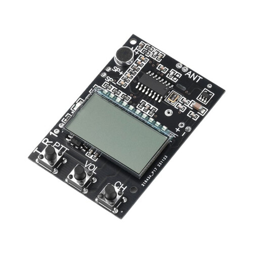 2X FM Walkie Talkie Circuit Board Transceiver Module FM Transmitter Receiver Module 7 Frequency 27-480MHz DC3.3-6V 2