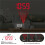 Projection Digital Clock,Alarm Clock Bedside,7.3'' LED Mirror with Date Display,Dual Alarm,DST,Snooze Function White 7