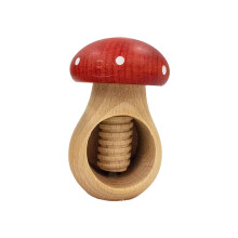Ergonomische houtnootopener Houten schiller en dunschiller-Rood