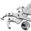 Adjustable Hook Wrench C Type Spanner Water-4pcs square head 5