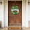 Couronne de porte en bois Shamrock, décoration de la 4