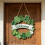 Couronne de porte en bois Shamrock, décoration de la 6