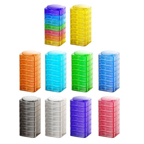 Récipient à médicaments Miniature avec espaces séparés,-Violet 7 1