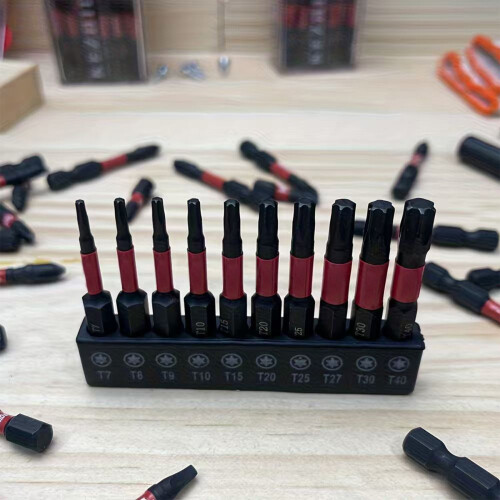 10 stuks 50 mm magnetische schroevendraaierbitset stalen-1 2