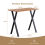 AINPECCA (X Style Legs- Oak) Rectangular Bar Table 6