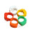 100 Count Visible Plastic Poultry Leg Markers Multicolored For 3