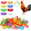 100 Count Visible Plastic Poultry Leg Markers Multicolored For 7