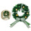 Patrick's Day Decorative Wreath Artificial Shamrock Wreath 2
