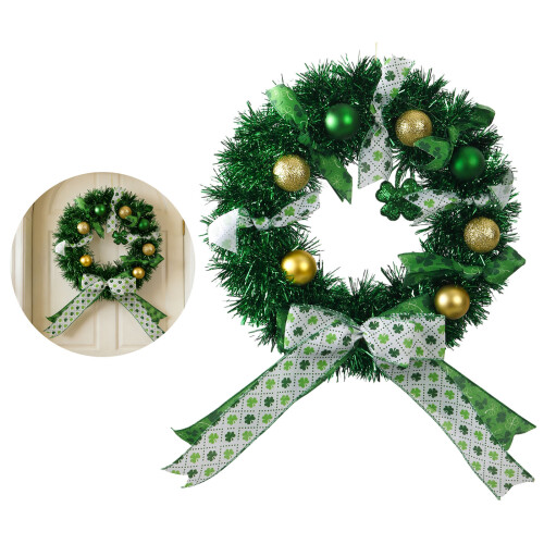Patrick's Day Decorative Wreath Artificial Shamrock Wreath 1